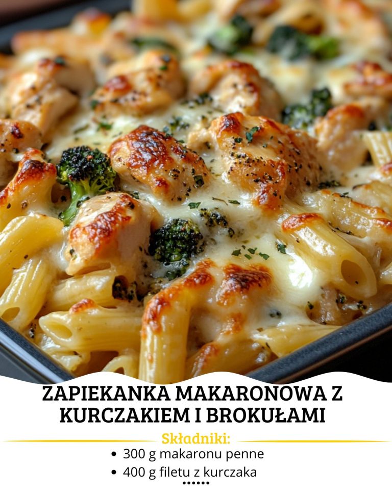  Zapiekanka Makaronowa z Kurczakiem i Brokułami