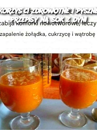 Korzyści zdrowotne i pyszne przepisy na sok z dyni