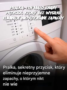 Pralka: ten mało znany przycisk, który bez wysiłku eliminuje nieprzyjemne zapachy